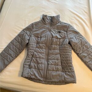 The North Face Women's Light Gray Puffer Jacket